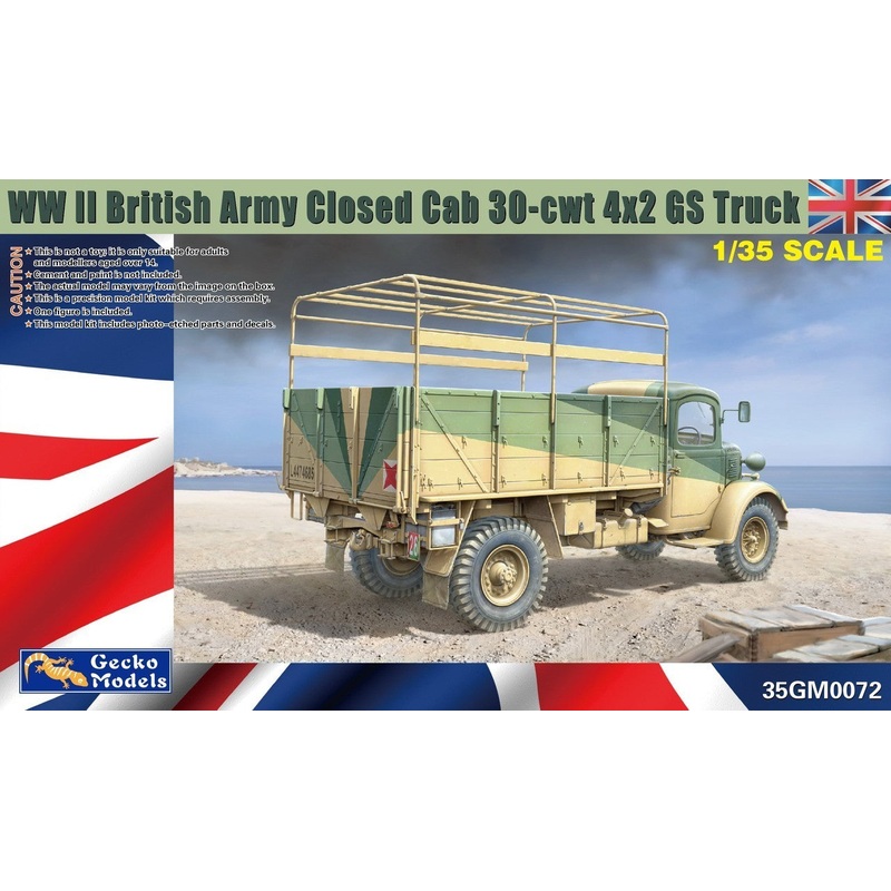 Gecko 1/35 scale WWII British Army Closed Cab 30-cwt 4×2 GS Truck.