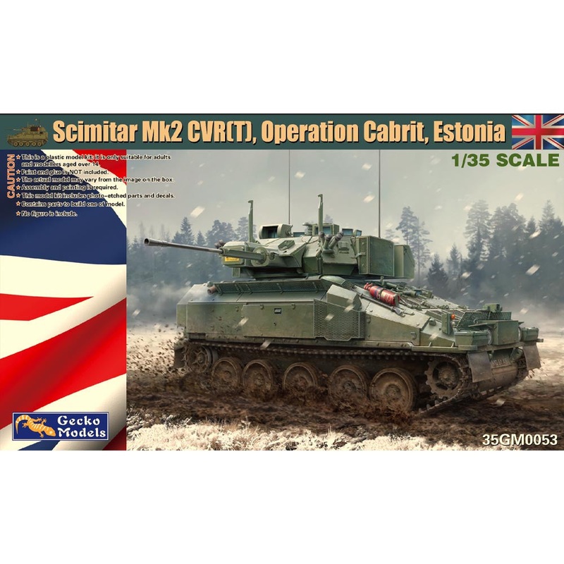 Gecko Models 1/35 scale British Army Scimitar Mk2 CVR (T) Armoured car Operation Cabrit, Estonia