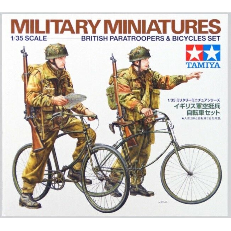 Tamiya 1/35 scale WW2 British Paratroopers with Bikes