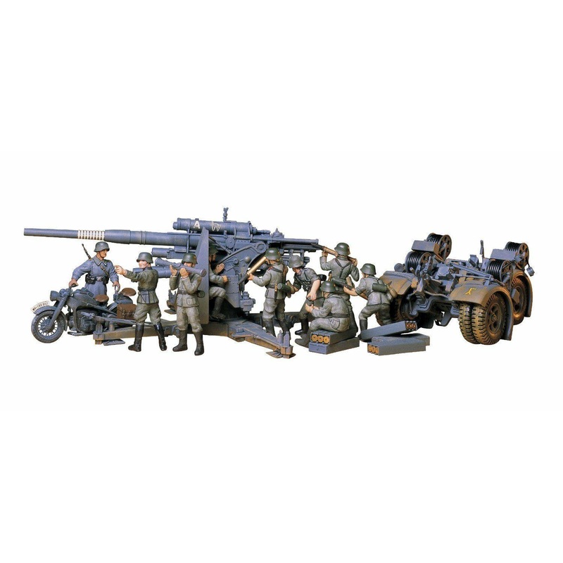 Tamiya 1/35 scale WW2 German 88mm Gun Flak 36/37 military model kit