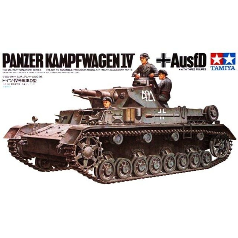 Tamiya 1/35 scale WW2 German Pzkpw IV Ausf. D Tank Military model kit