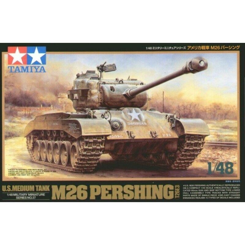 Tamiya 1/48 Military Miniature Series No.37 American tanks M26 Pershing 32537