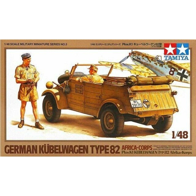 Tamiya 1/48 scale Kublewagen Type 82 (Africa)