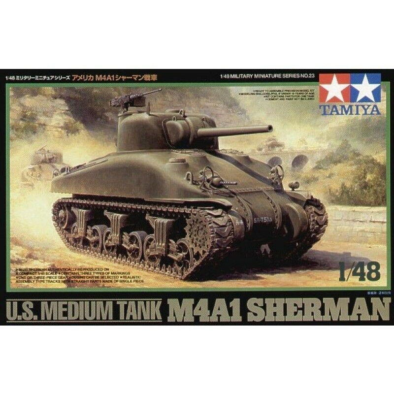 Tamiya 1/48 scale US M4A1 SHERMAN TANK