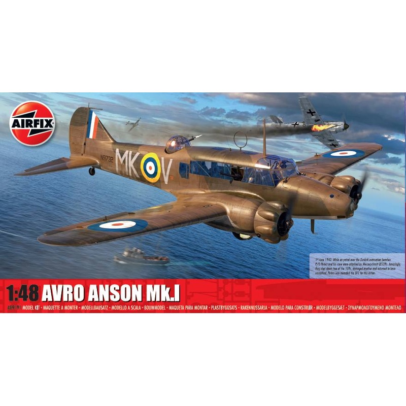 Airfix A09191 Avro Anson Mk.I 1:48 Plane Model Kit