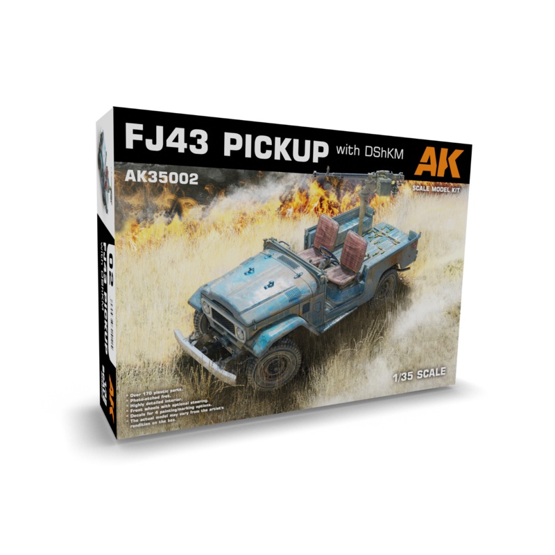 AK Interactive 1/35 scale FJ43 Pickup with DshKM truck