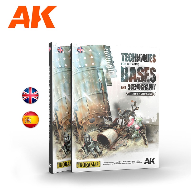 AK Interactive Techniques for creating bases and scenography English