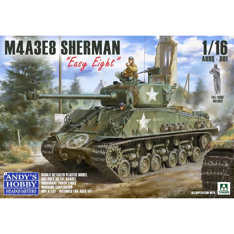 Andy’s Hobby’s 1/16 M4A3E Sherman Easy Eight
