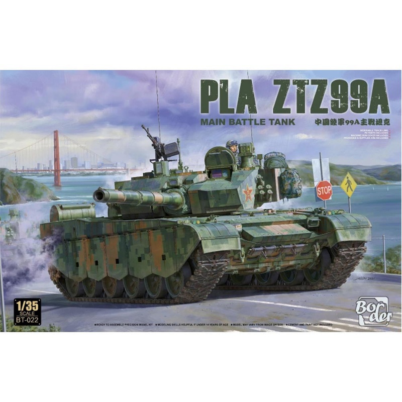 Border Models Chinese MBT PLA ZTZ99A, 1/35 scale modern tank model kit
