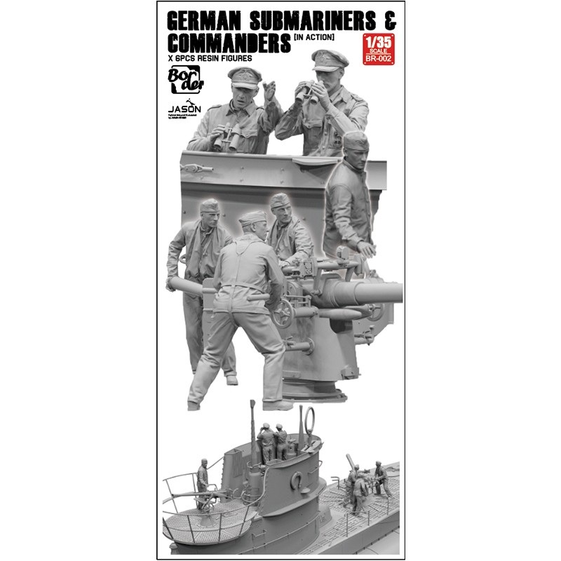 Border Models WW2 German1/35 German Submariners & Commanders in action