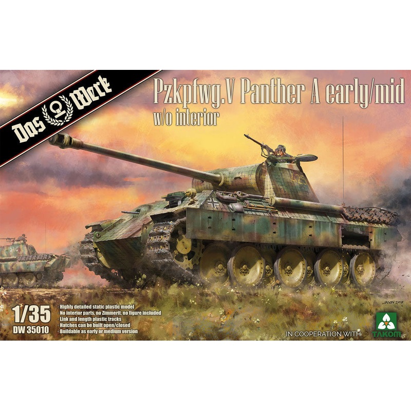 Das Werks 1/35 WW2 German Pzkpfwg. V Panther Ausf.A Early / Mid tank