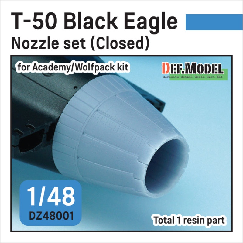 DEF models 1/48 3D printed Nozzle set for Aircraft T-50 Black Eagle Nozzle set – Closed (for Academy/Wolfpack 1/48) Sept.2022