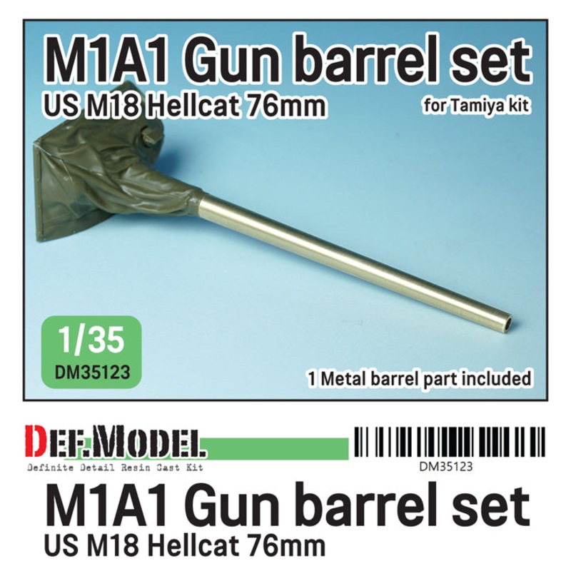 DEF Models WWII US M18 TD M1A1 gun barrel (for Tamiya kit)