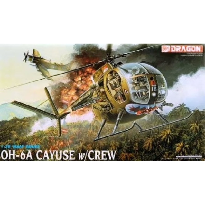 Dragon 1/35 Helicopter OH-6A CAYUSE With CREW