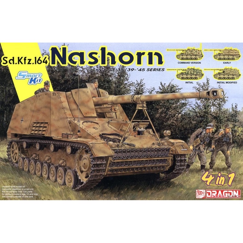 Dragon 1/35 WW2 German SD KFZ 164 NASHORN (4 IN 1)