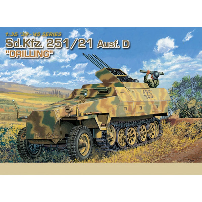Dragon 1/35 WW2 German SD.KFZ 251/21 AUSF D SCHUTZE