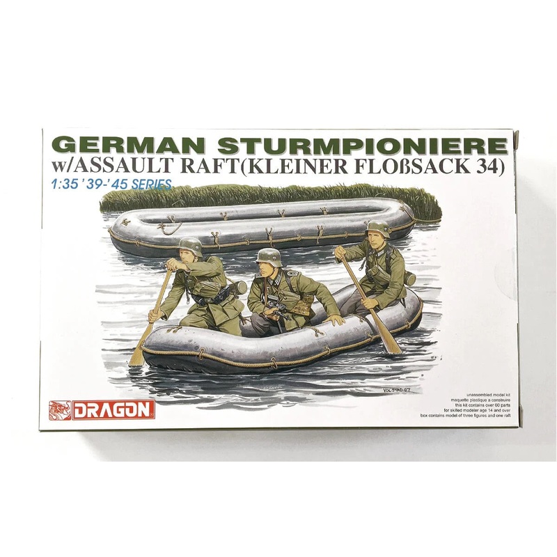 Dragon 1/35 WW2 GERMAN STURMPIONIER With Assault RAFT