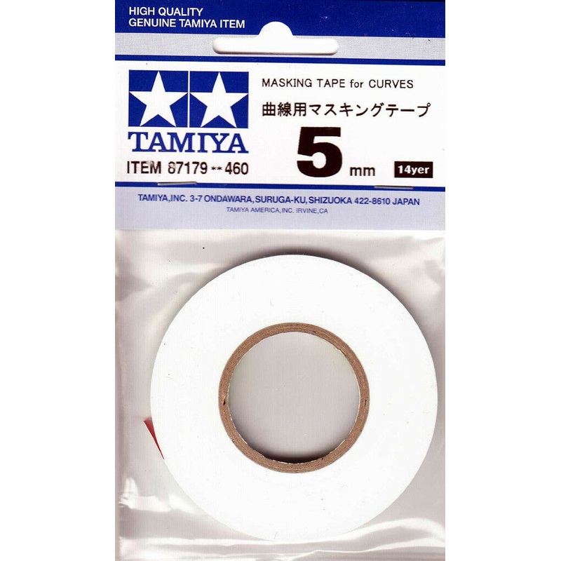 Tamiya Masking Tape for Curves 5mm – 20m roll – Tools / Accessories