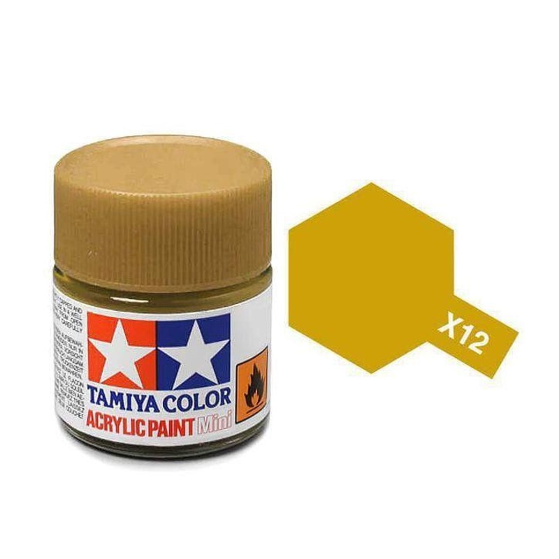 TAMIYA MINI ACRYLIC – ACRYLIC MINI X-12 GOLD LEAF