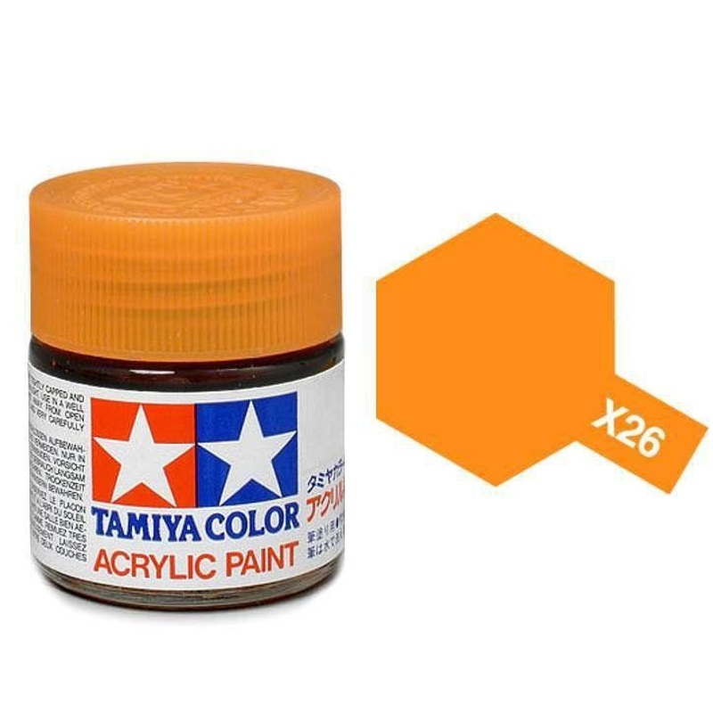 TAMIYA MINI ACRYLIC – ACRYLIC MINI X-26 CLEAR ORANGE