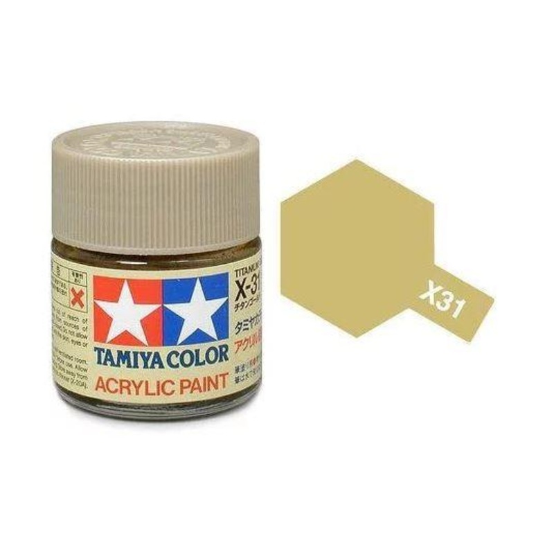 TAMIYA MINI ACRYLIC – ACRYLIC MINI X-31 TITAN GOLD
