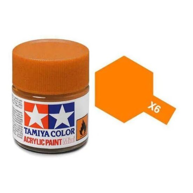 TAMIYA MINI ACRYLIC – ACRYLIC MINI X-6 ORANGE