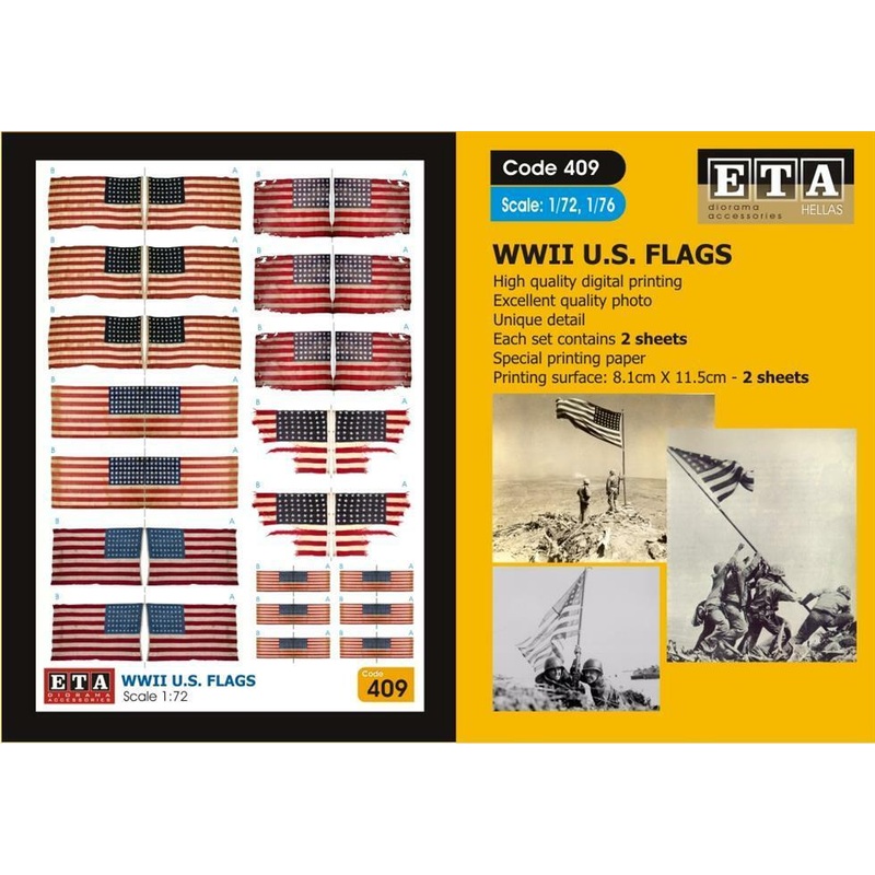 U.S. Flags Suit scales 1/72 1/76