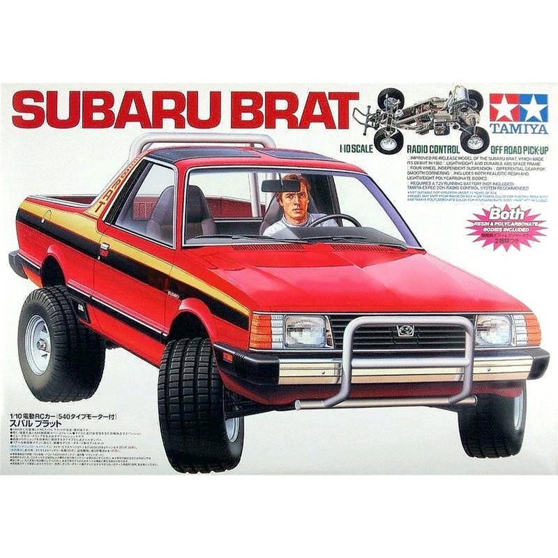 Tamiya 1:10 RC Subaru Brat 2WD PickUp truck