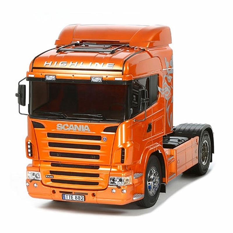 TAMIYA R/C TRUCKS – SCANIA R470 PRE PAINTED ORANGE