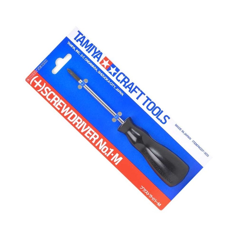TAMIYA TOOLS / ACCESSORIES – (+) SCREWDRIVER NO.1 M