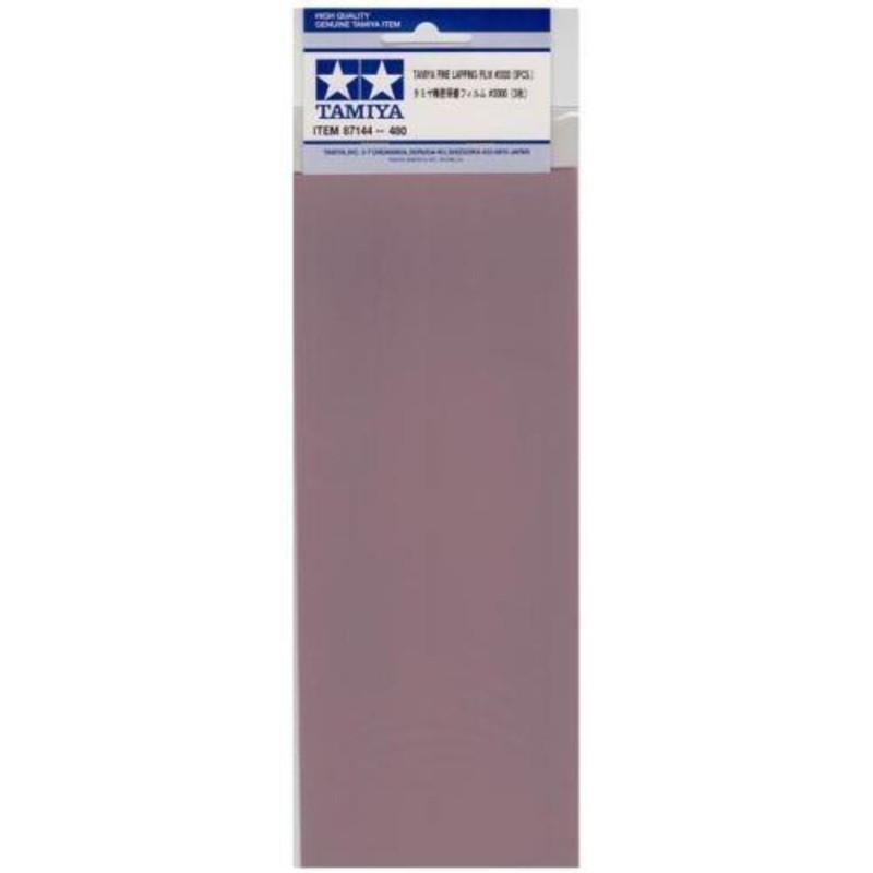 TAMIYA TOOLS / ACCESSORIES – FINE LAPPING FILM