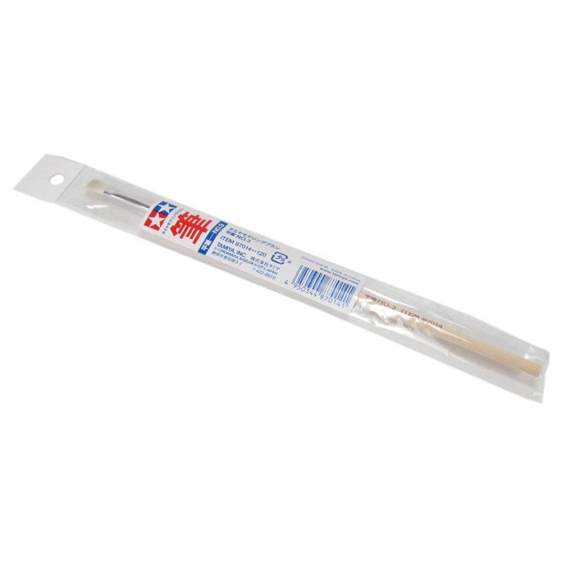 TAMIYA TOOLS / ACCESSORIES – FLAT BRUSH NO.3 (20 MIN)