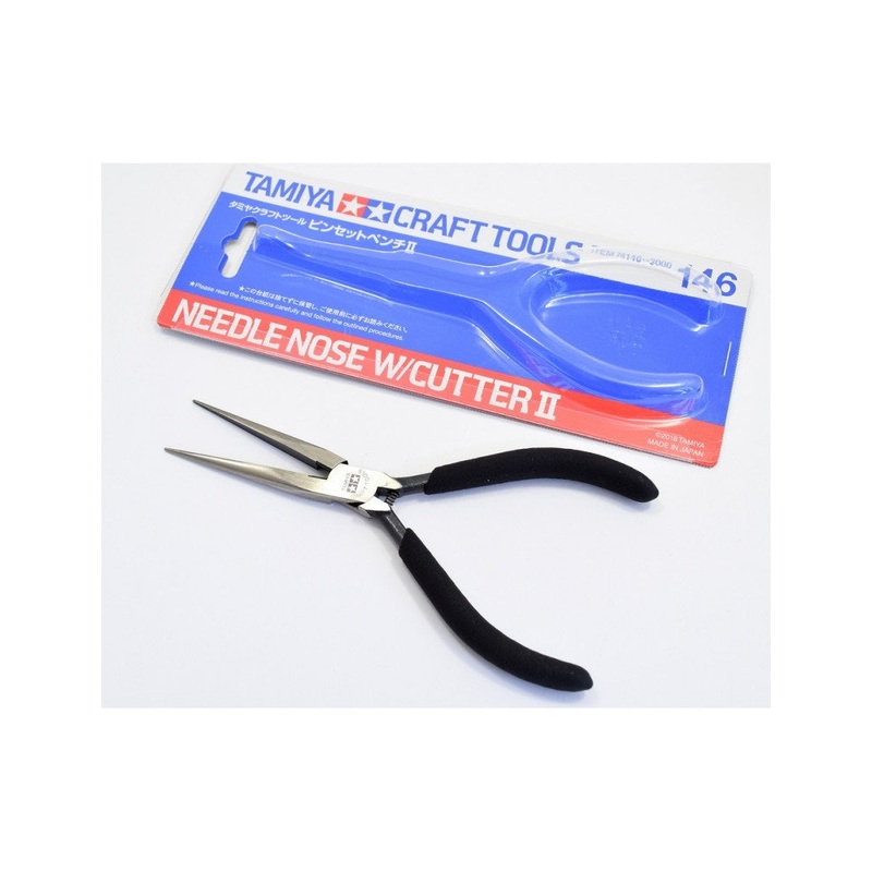 TAMIYA TOOLS / ACCESSORIES – NEEDLE NOSE W/CUTTER II WAS 74034