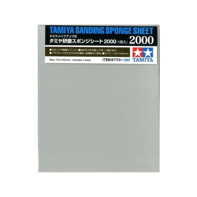 TAMIYA TOOLS / ACCESSORIES – SANDING SPONGE SHEET 2000