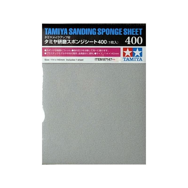 TAMIYA TOOLS / ACCESSORIES – SANDING SPONGE SHEET 400