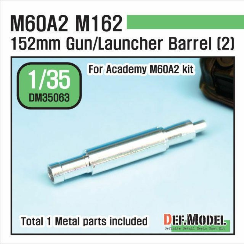 US M60A2 M162 Metal Gun Barrel (for Academy 1/35)