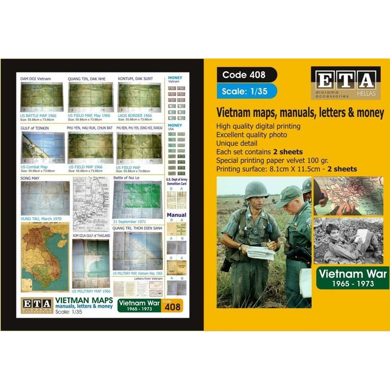 Vietman maps Suit scales 1/35