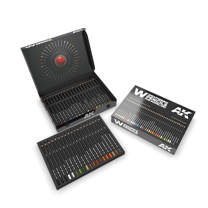 WEATHERING PENCILS DELUXE EDITION BOX (37 waterperncil colors)