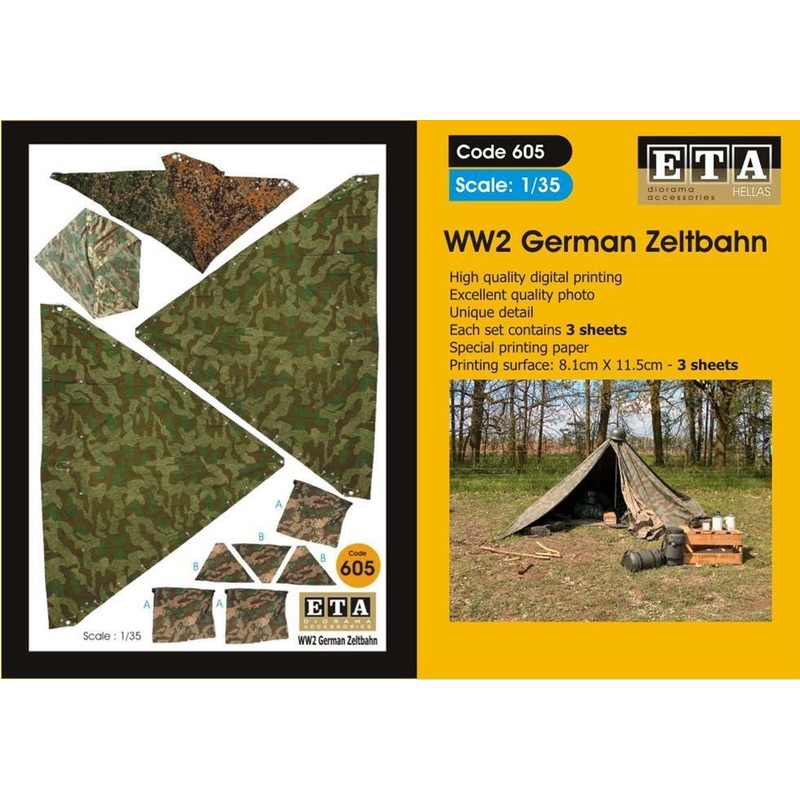 WW II German Zeltbahn  Suit scales 1/35