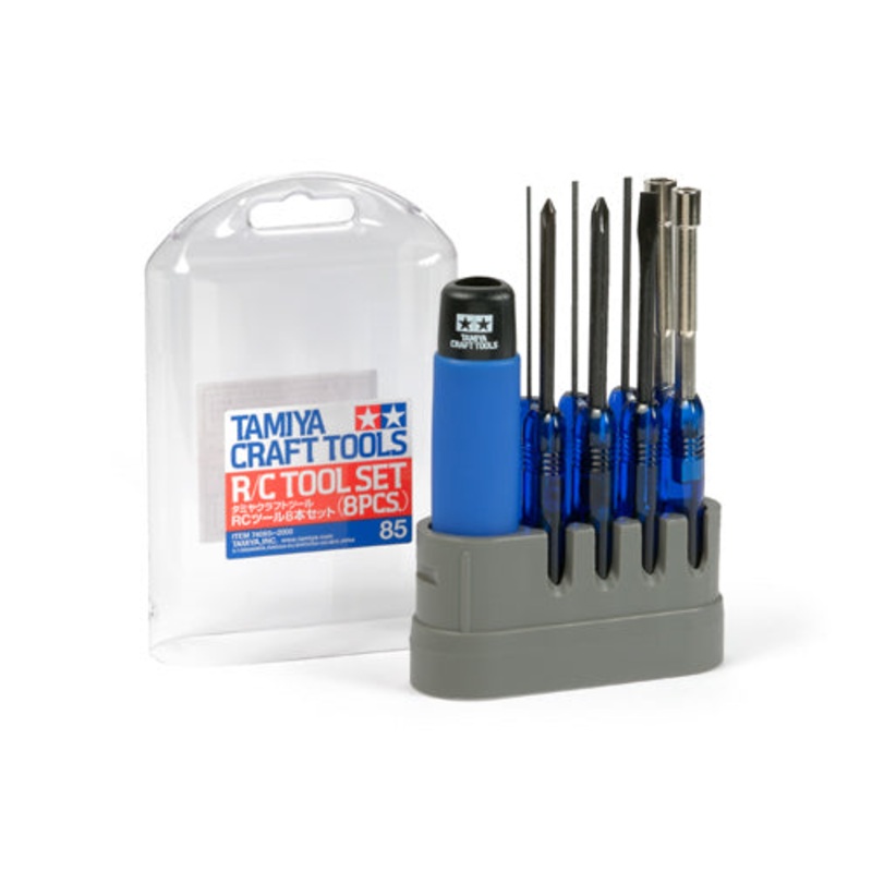 TAMIYA TOOLS / ACCESSORIES – R/C Radio Control TOOL SET (8 PCS) kit