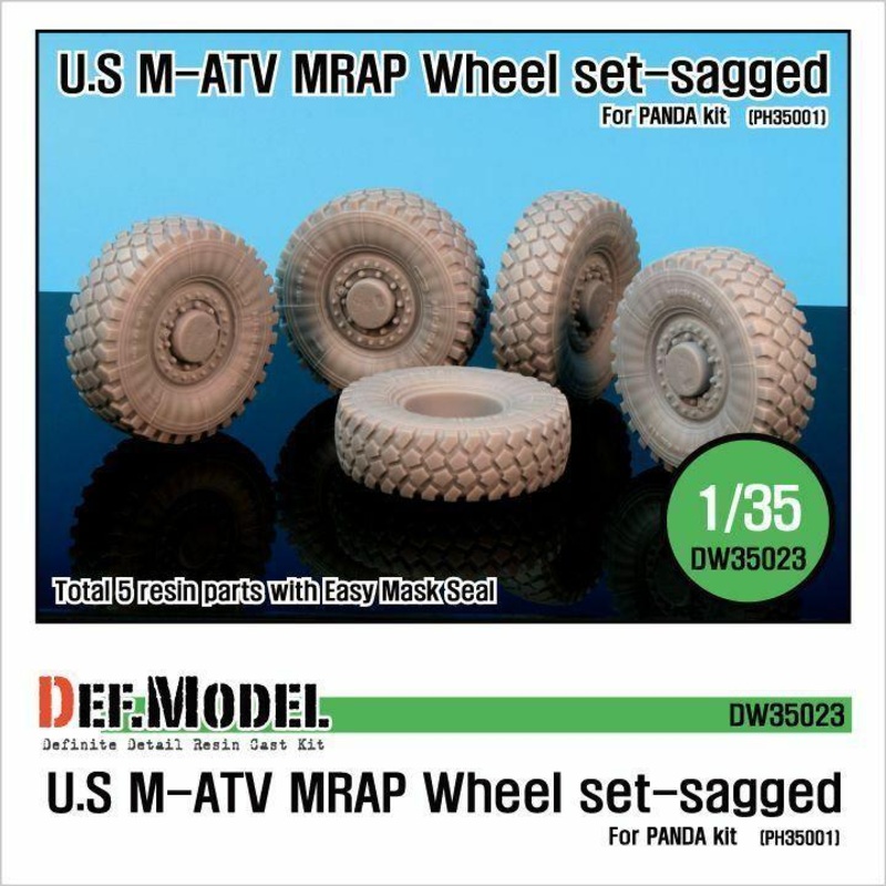 U.S M-ATV Sagged wheel set (for Panda 1/35)