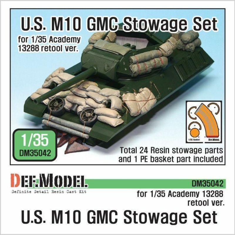 US M10 Stowage set for 1/35 Academy 13288 retool ver.)