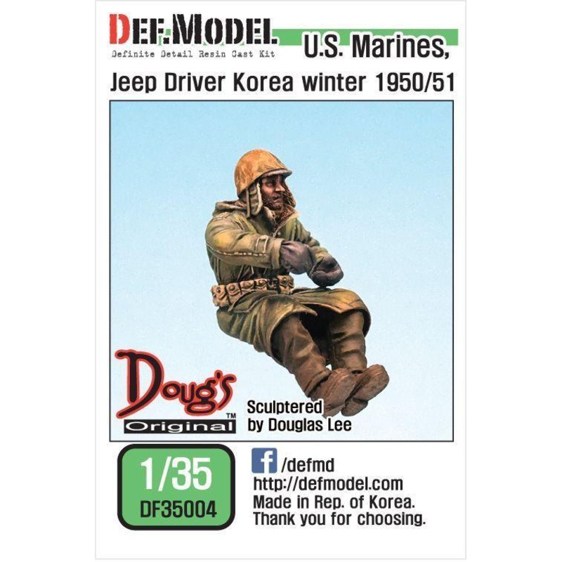 US Marines Jeep Driver Korea Winter 1950/51