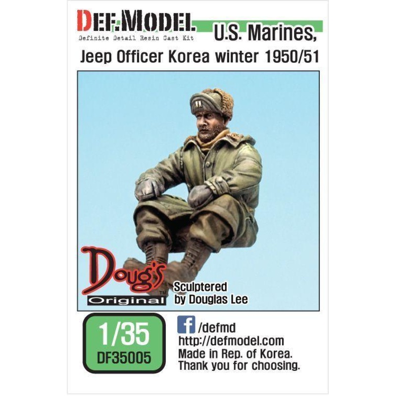 US Marines Jeep Officer Korea Winter 1950/51