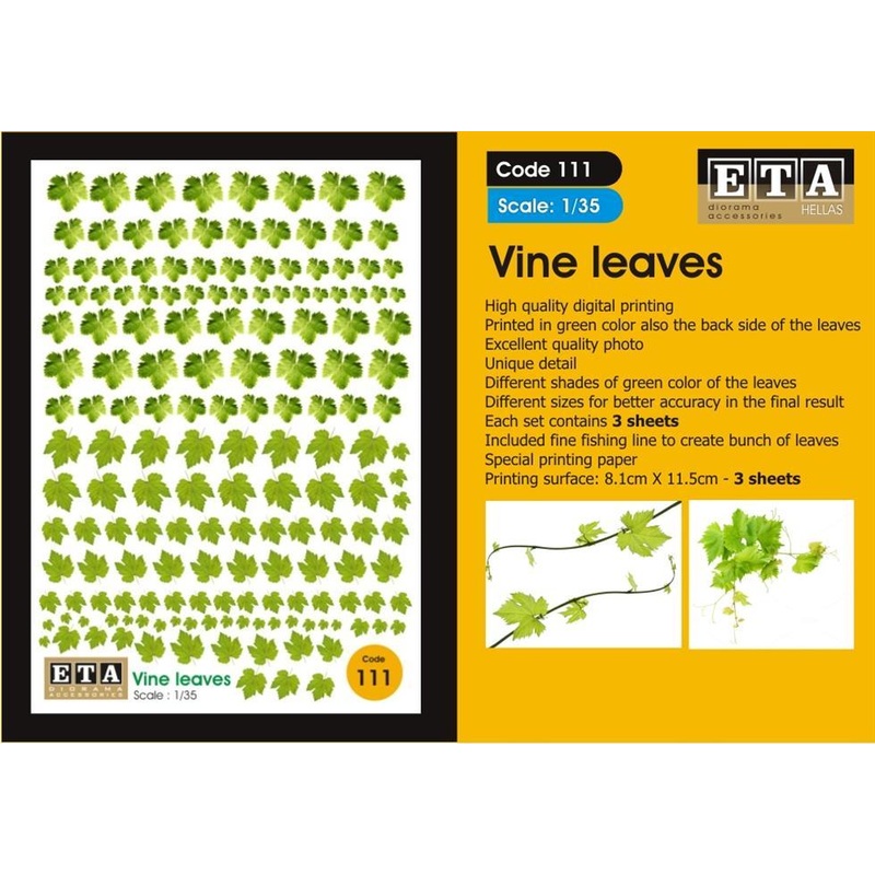 Vine leaves Suit scales 1/35, 1/32, 1/24