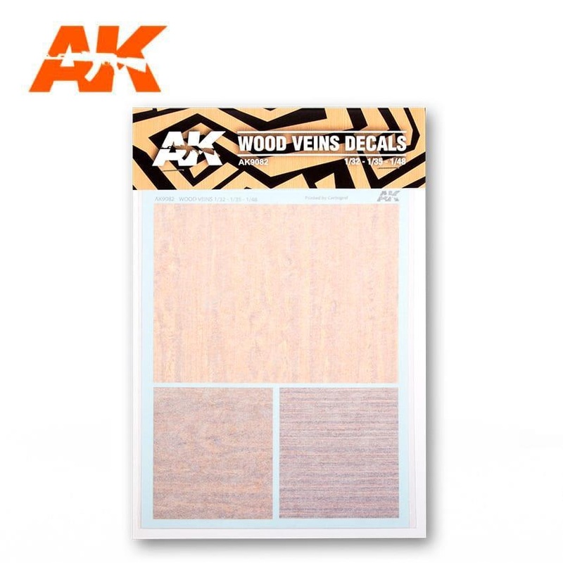 WOOD VEINS A5 DECAL SHEET Can be used from 1/32 to 1/48.