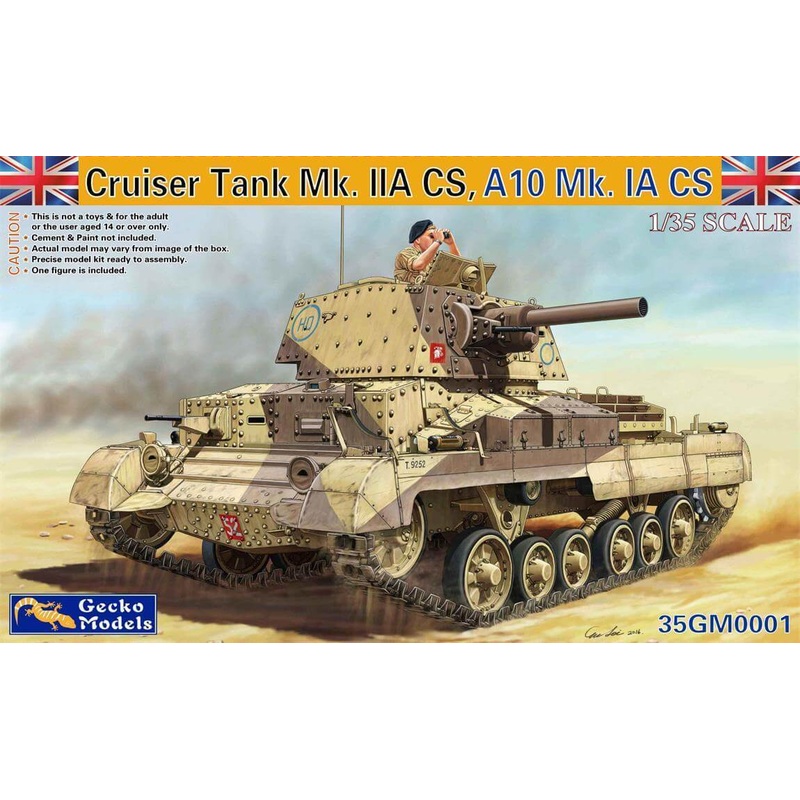 WW2 British Cruiser A10 MK1A Close support 1/35 scale GECKO model kit