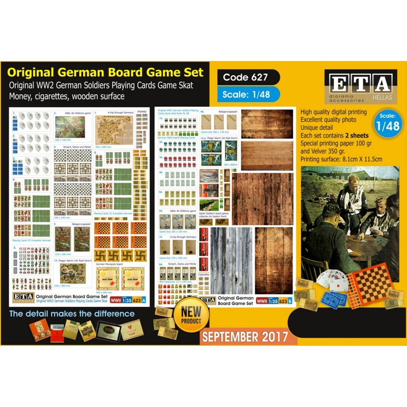 WW2 German boardgame set – 1/48 scale