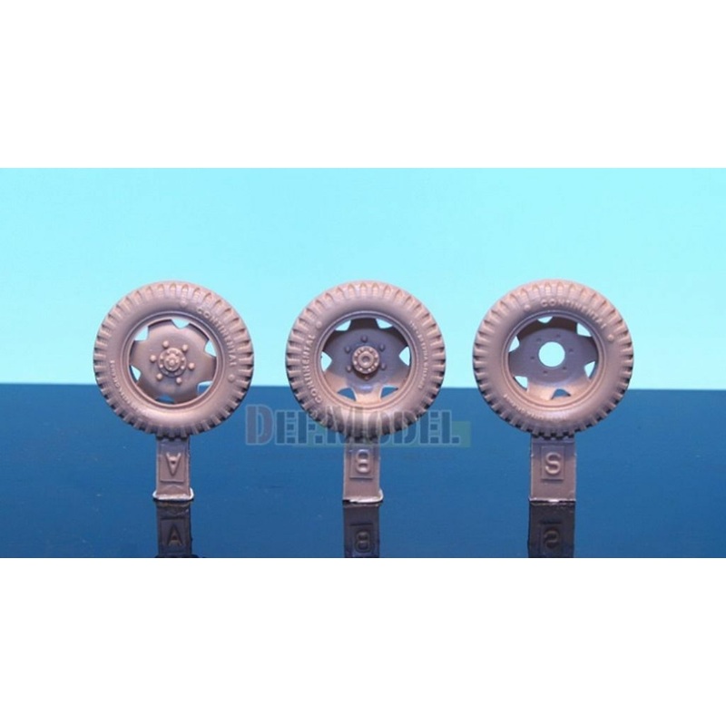 WW2 German Steyr 1500A Wheel set (for Tamiya 1/35)