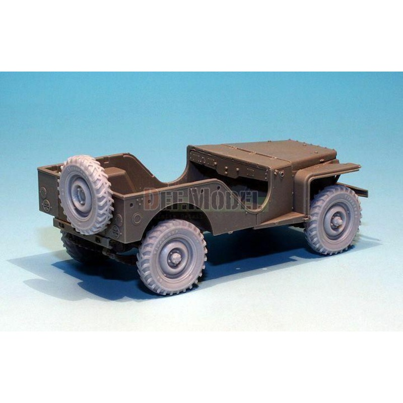 WW2 U.K. Bantam Early Wheel set (for Miniart 1/35)